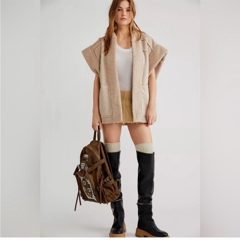 Free People Canvas Studded Backpack - Picture 2 of 8